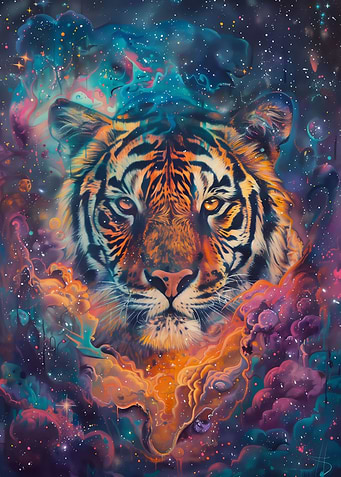Cosmic Tiger Gaze