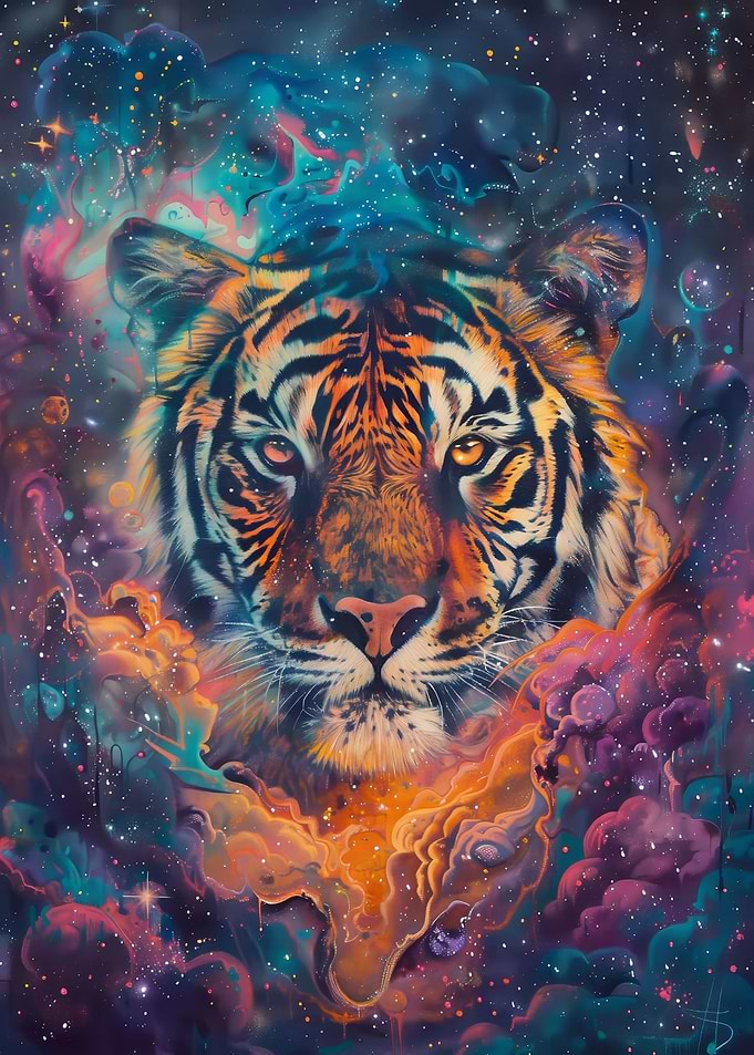 Cosmic Tiger Gaze