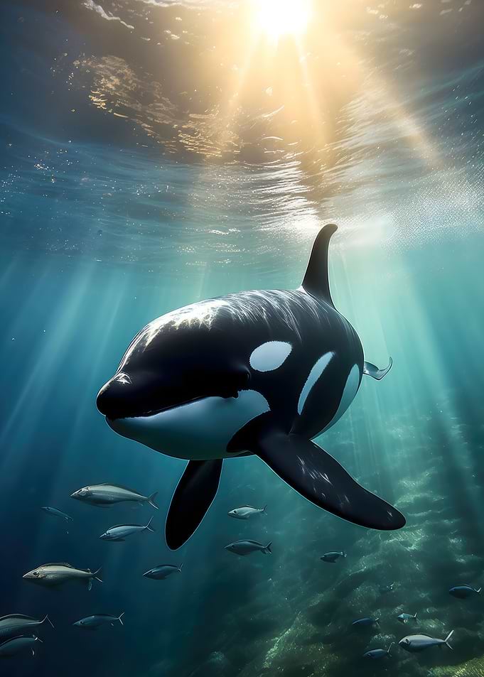 Majestic Orca Whale Killer