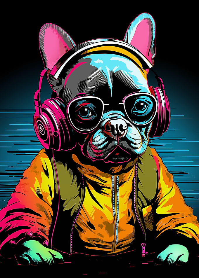 French Bulldog Music Dog