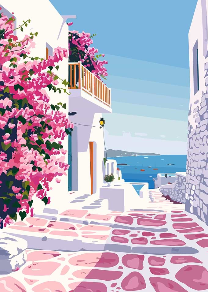 Mykonos Greece Minimalist