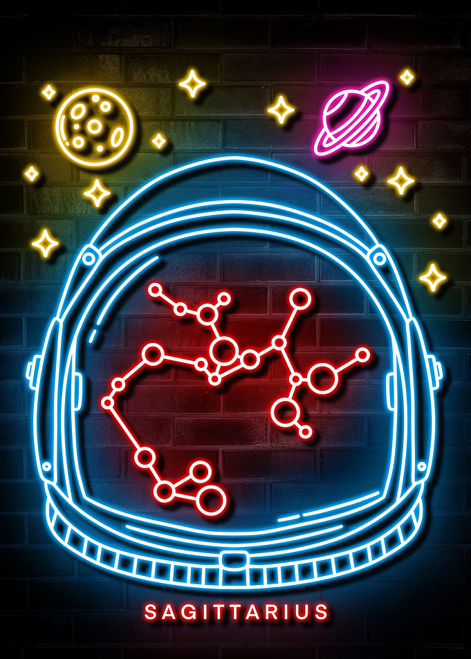 SAGITTARIUS NEON SIGN ART