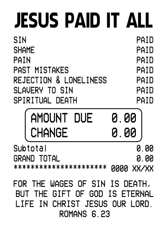 Jesus Paid it Christianity