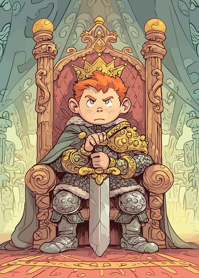 Cartoon King Boy