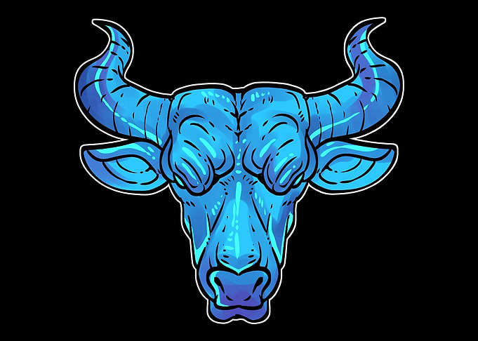 Colorful Taurus Animal Lov