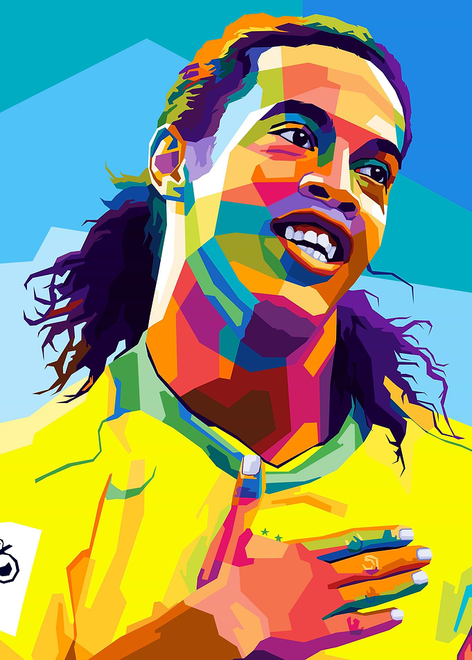 Ronaldinho Wpap Pop Art