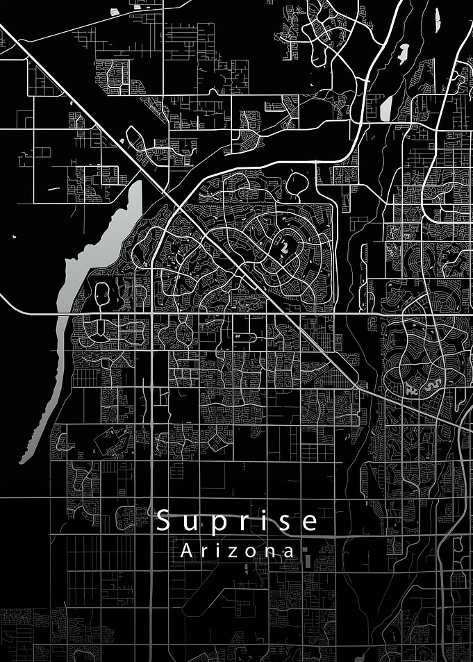 Suprise City Map black
