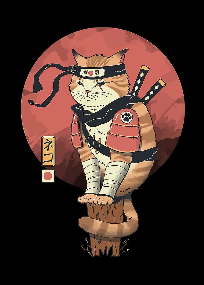Cat Anime Sword