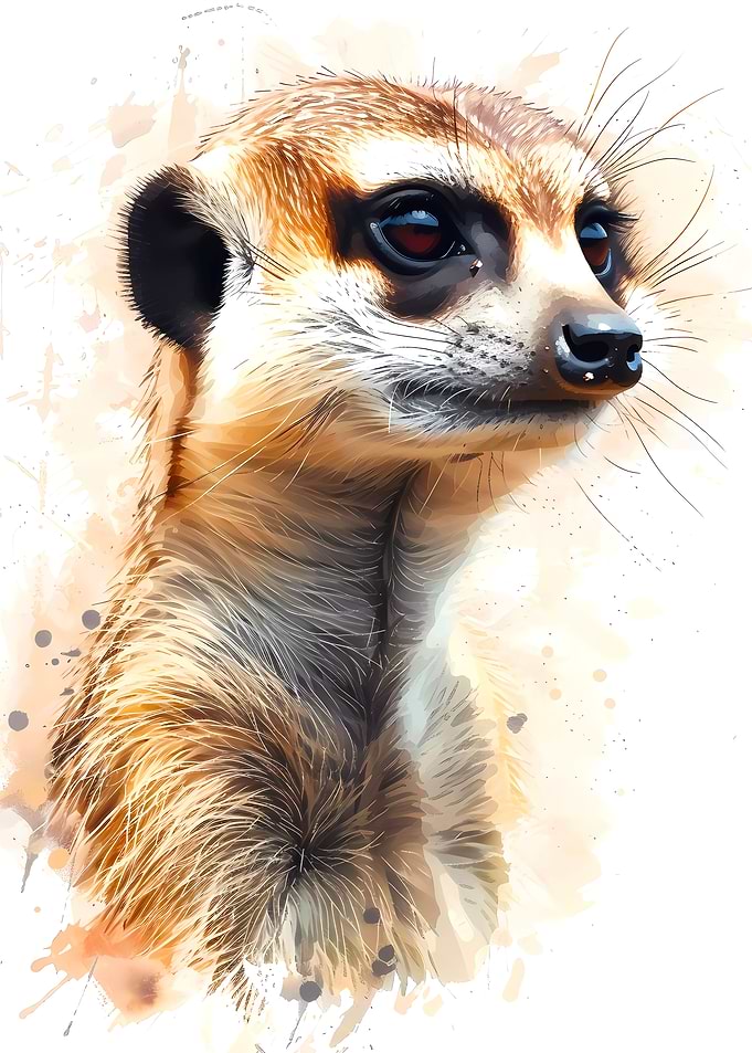 Meerkat Watercolor