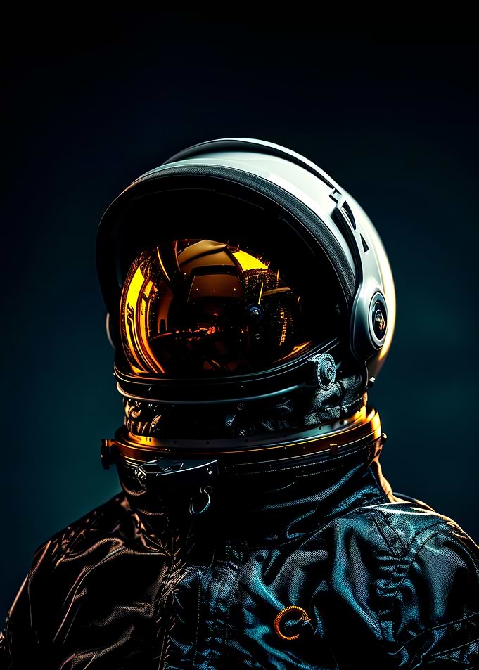 Astronaut and darkness