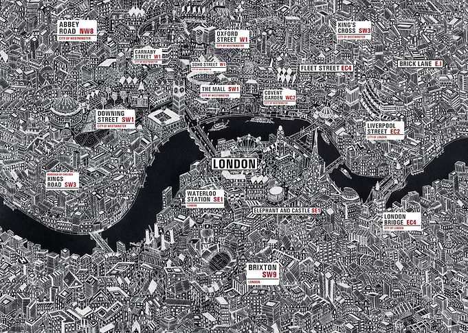 London street signs map