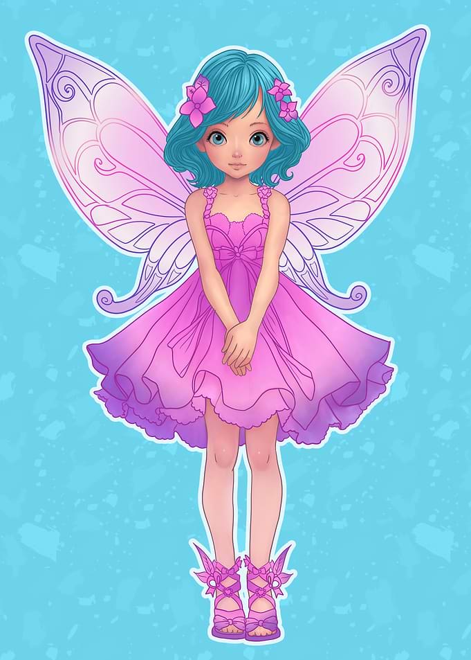 Fairy Doll 02 Cyan