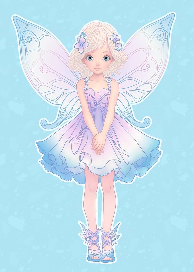 Fairy Doll 02 Pastel Blue