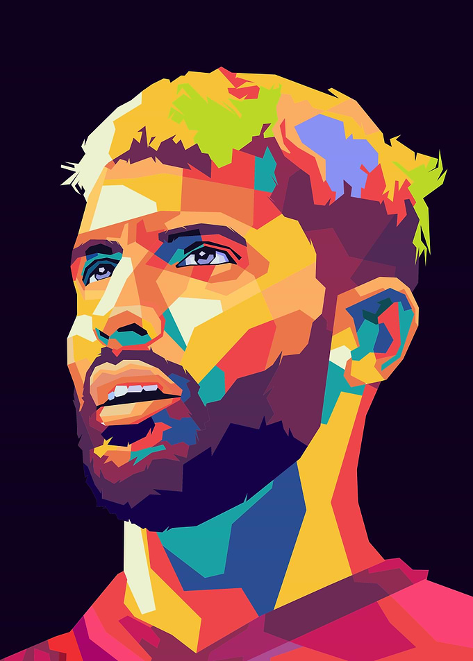 sergio aguero wpap art