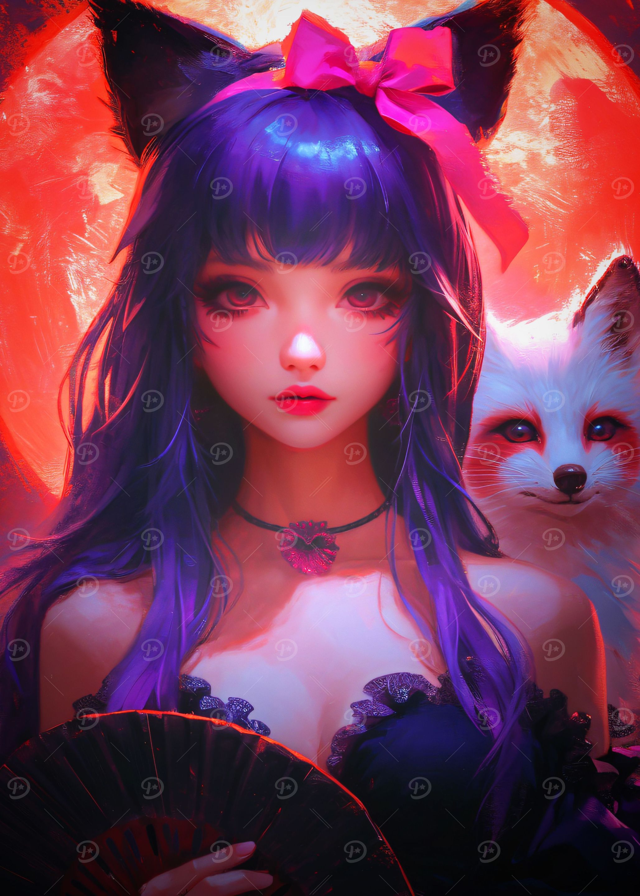 Sweet Anime Cat Girl