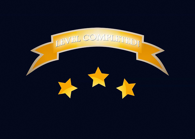 Level completed nice stars