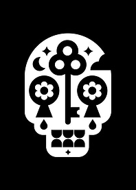 key of sugar skull