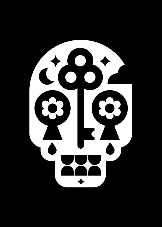 key of sugar skull