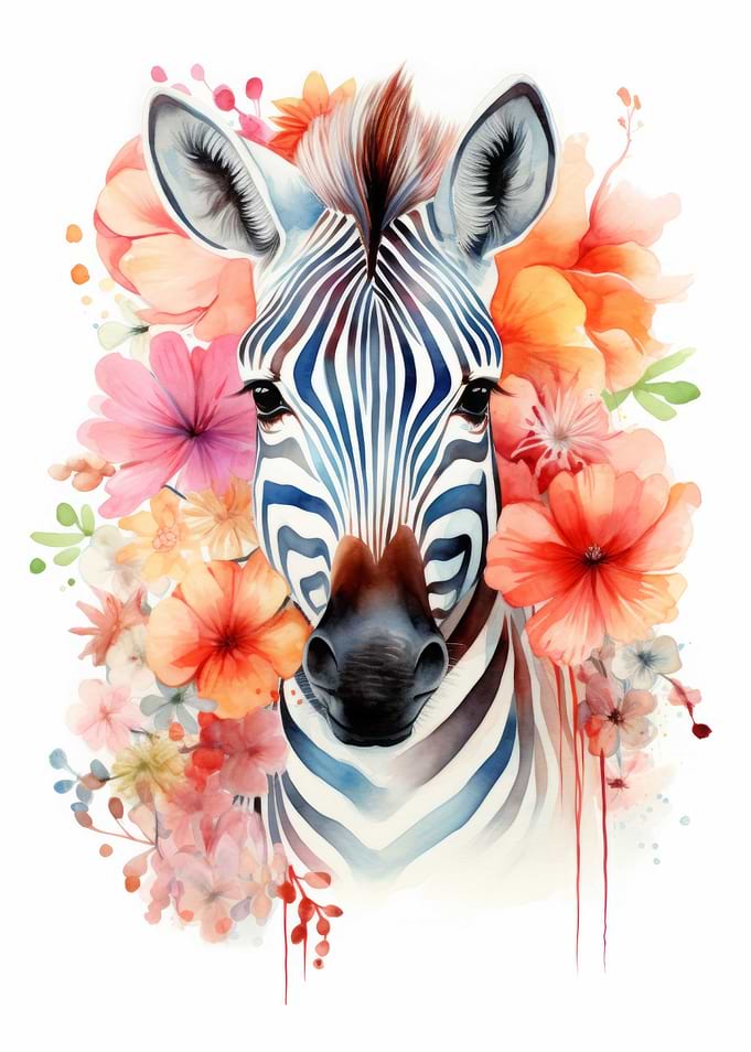 Zebra Watercolor
