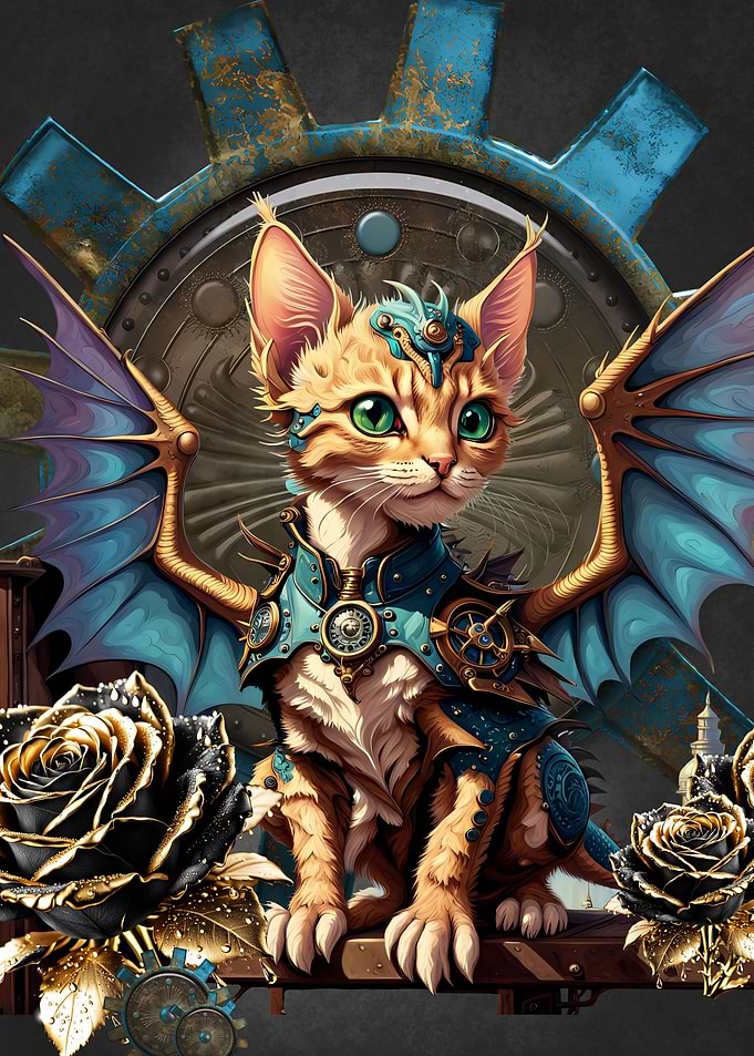 Steampunk cat