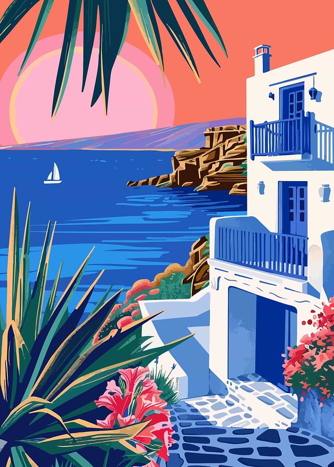 Mykonos Greece Minimalist
