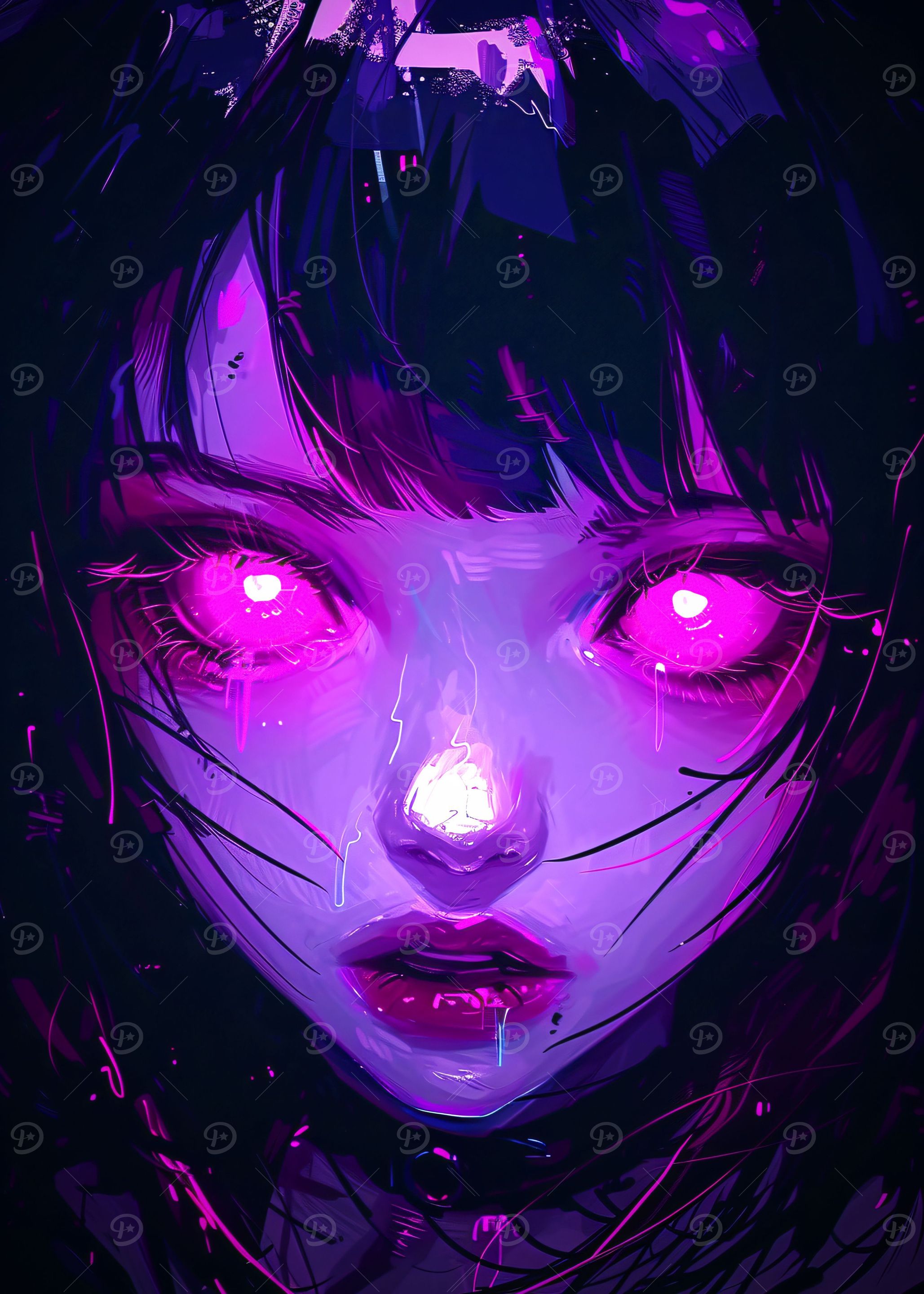 Purple Anime Girl