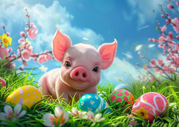 easter piglet