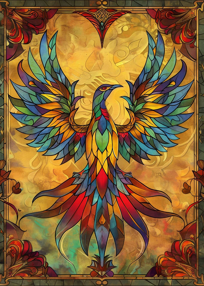 Bird Retro Gold Glass
