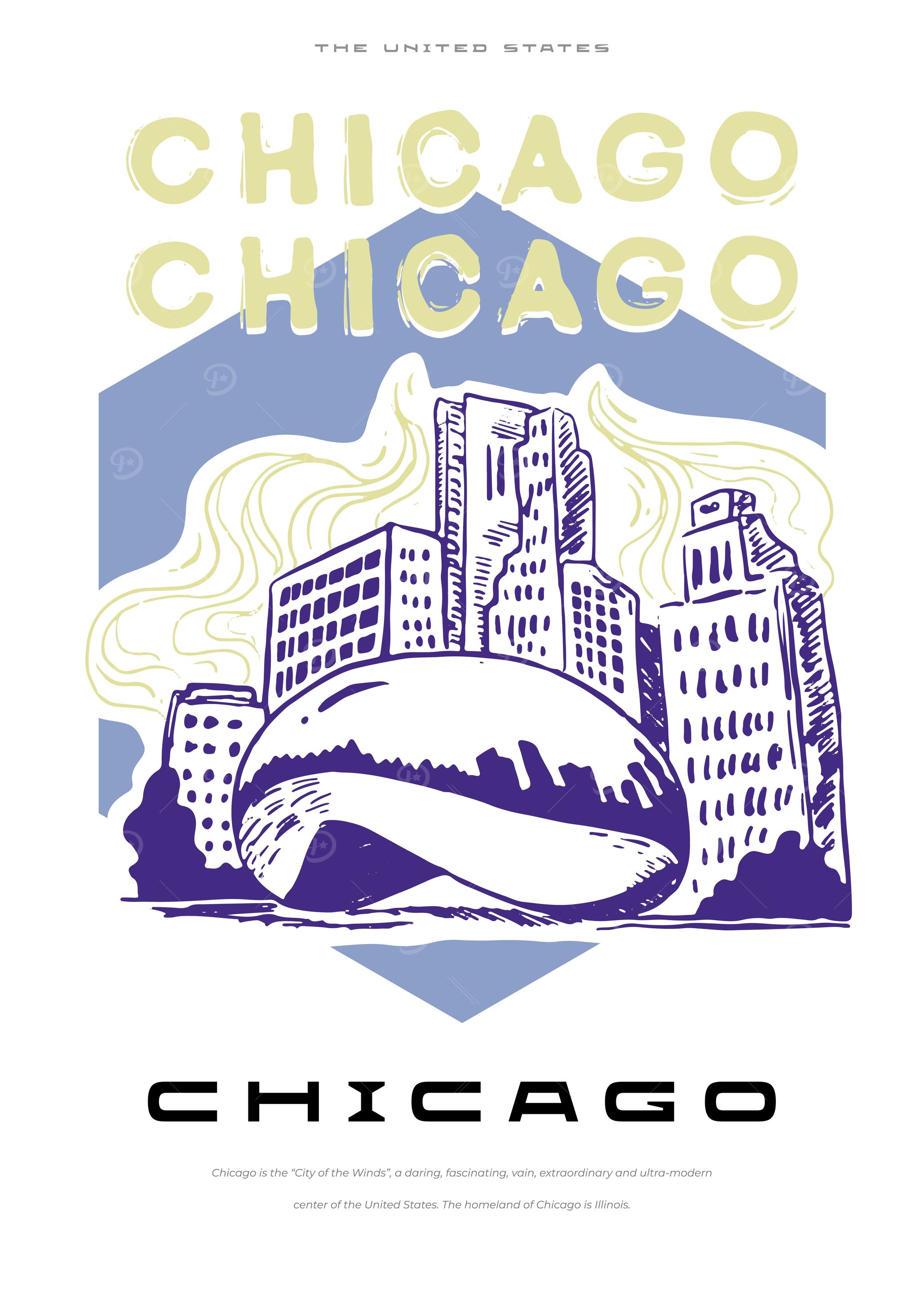 Chicago big city poster