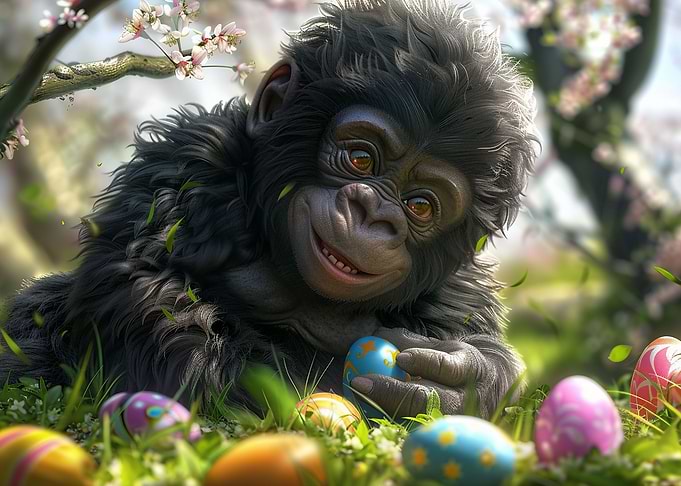easter gorilla