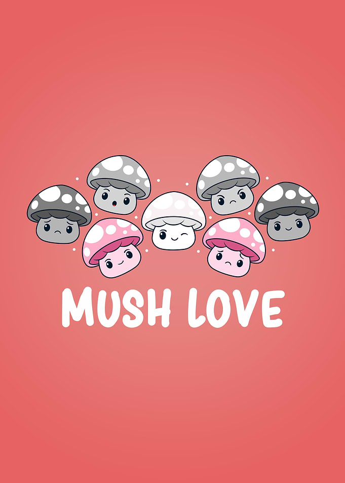 Demigirl Pride Mushroom
