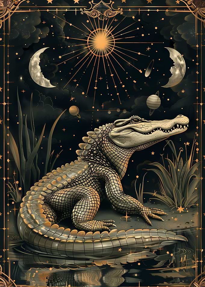 Big Crocodile Tarot Cards
