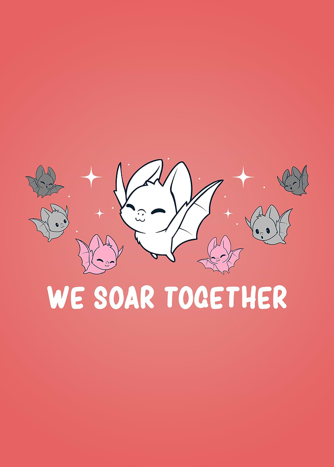 Demigirl Pride Cute Bat