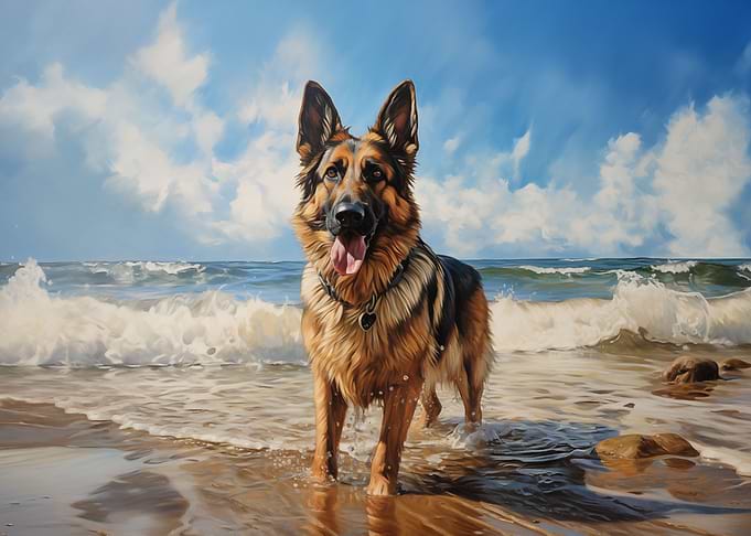 German Shepherd dog