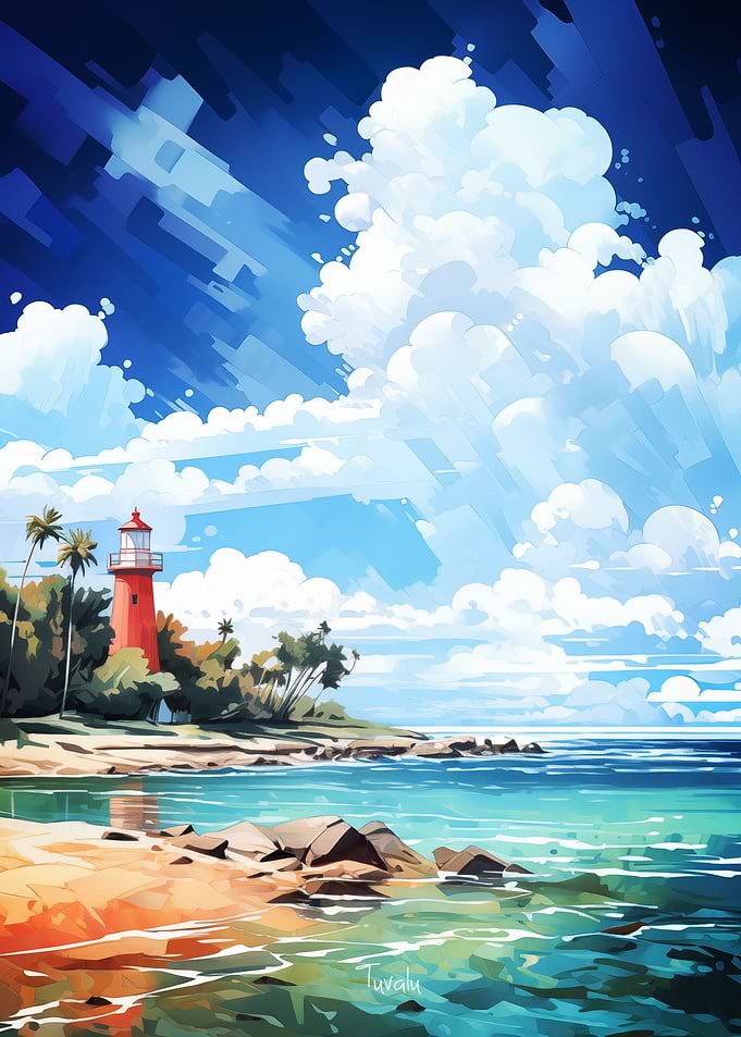 Tuvalu Oil Painting