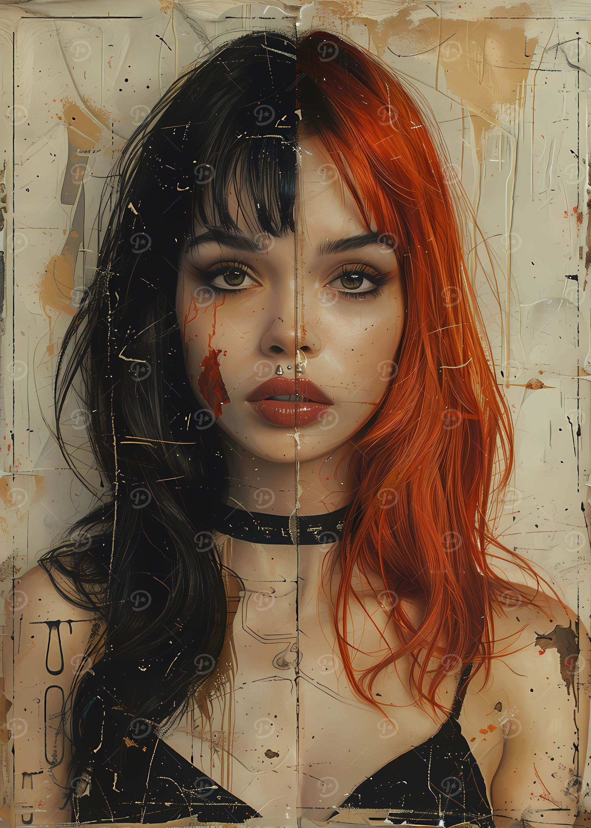 Vintage Young Goth Girl
