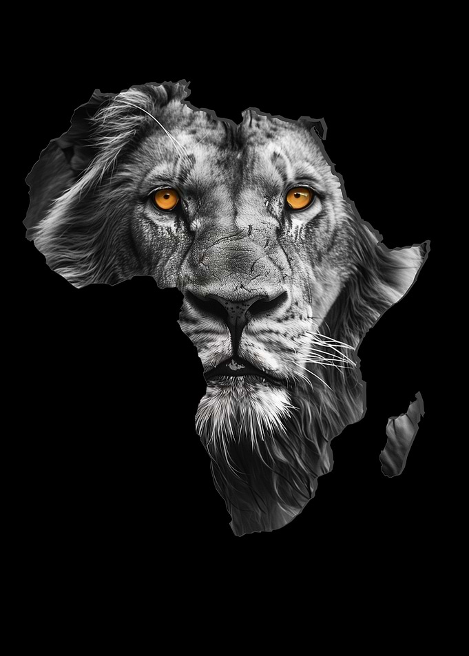 Map Africa Lion Worthy