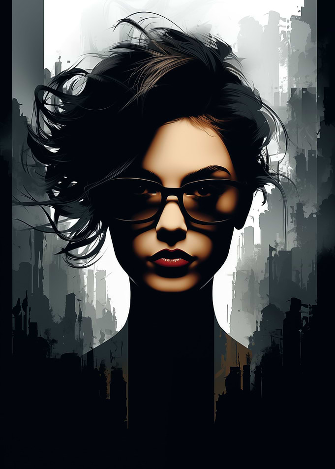 Portrait Woman Glasses