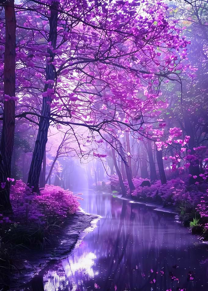 Cherry Blossom River