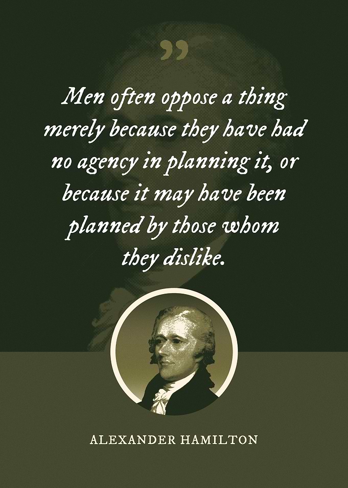 Men often oppose a thing