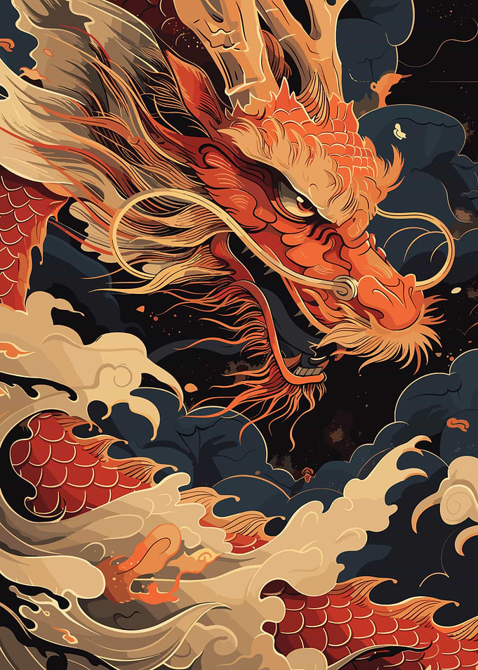 Chinese Dragon New Year