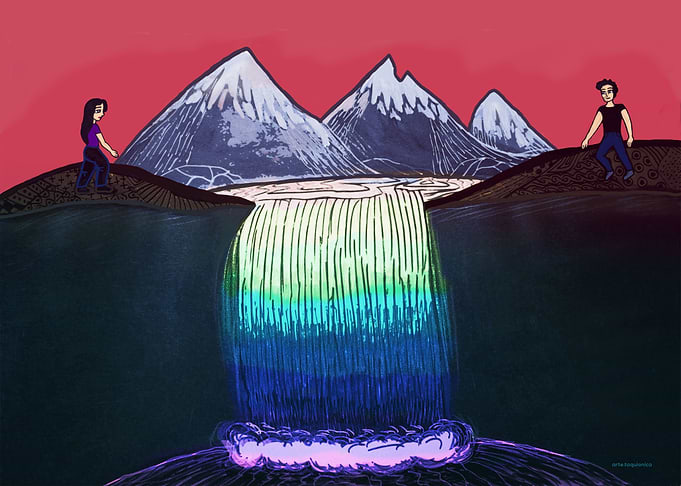 Waterfall encounter
