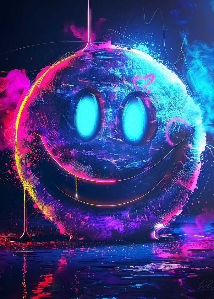 Neon Smiley