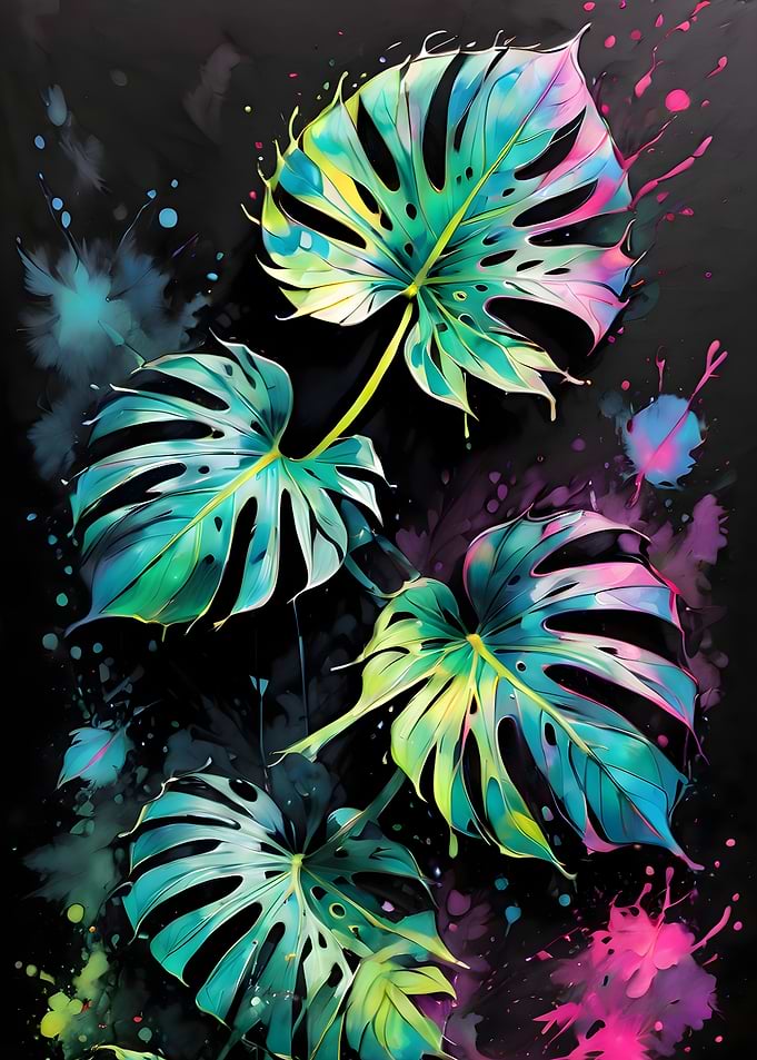 Colorful Monstera