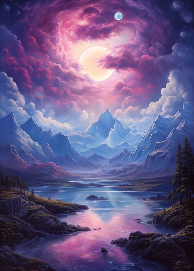 Fantasy Space Landscape