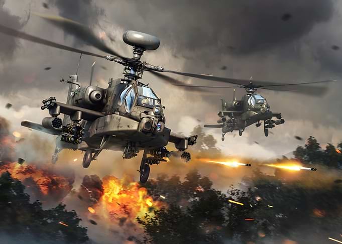 Helicopters war