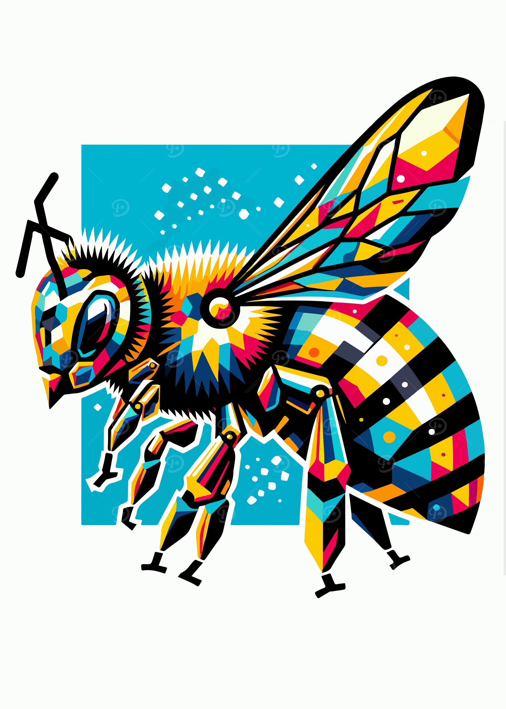 bee wpap pop art