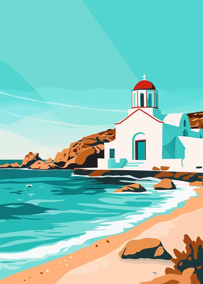 Mykonos Greece By Sea