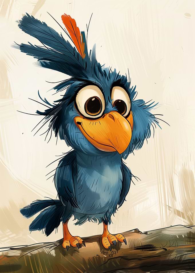 Curious Blue Turaco
