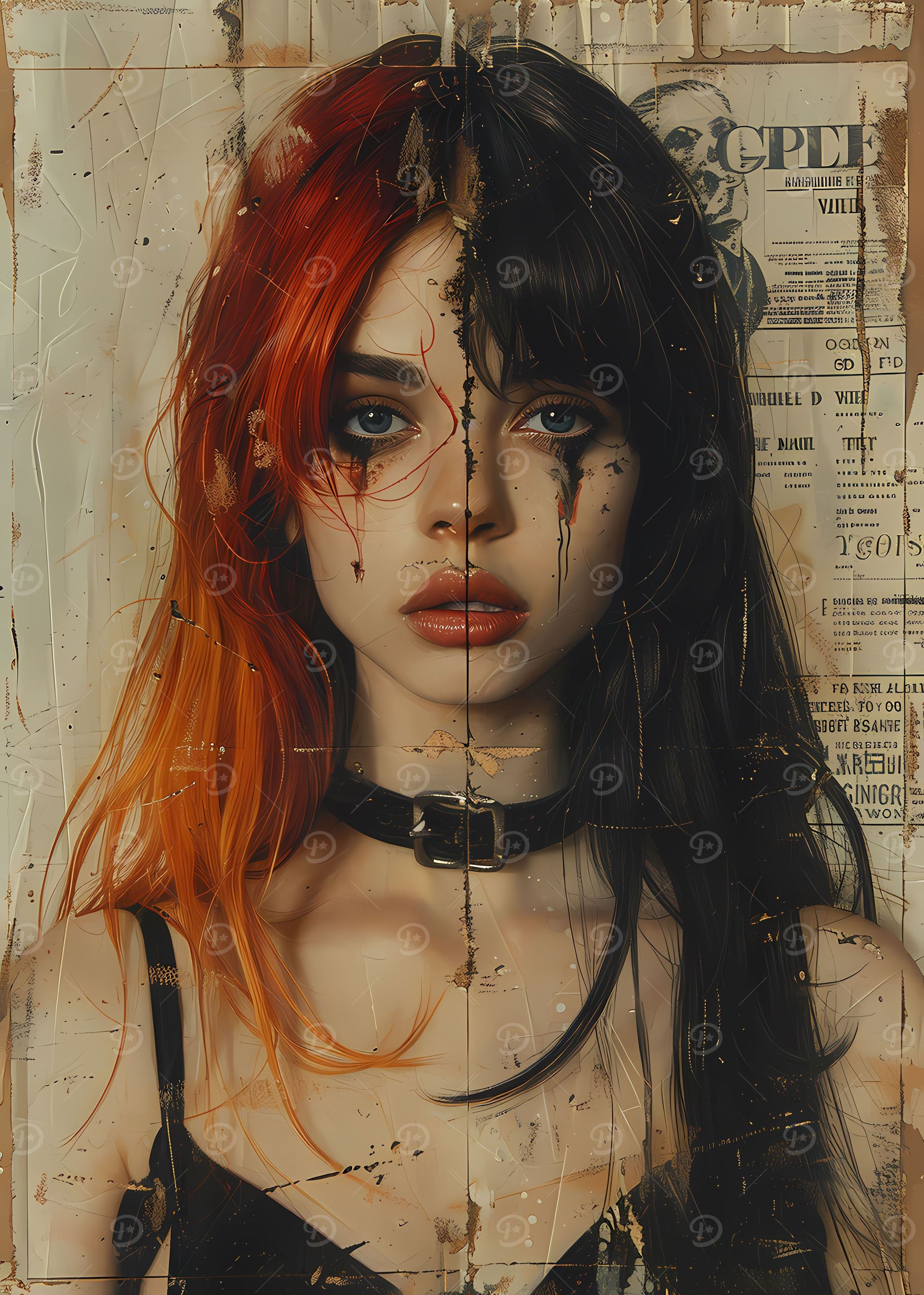 Young Goth Girl Poster